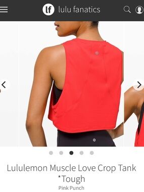 Lululemon Muscle Love Crop Tank *Tough Size 2